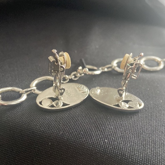 Vintage Butler Silvertone Necklace & Earrings - Picture 6 of 15